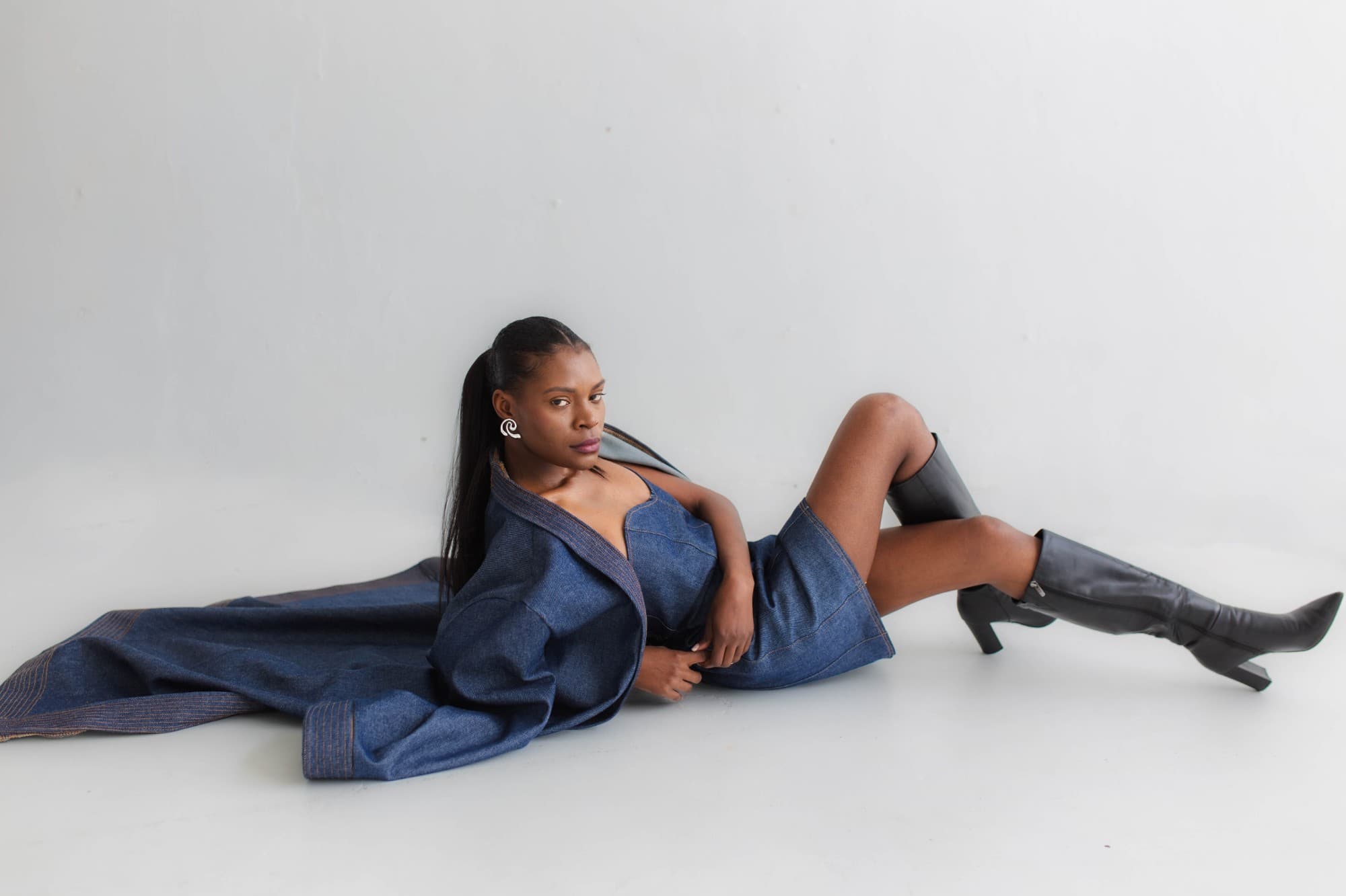 denim, head to toe